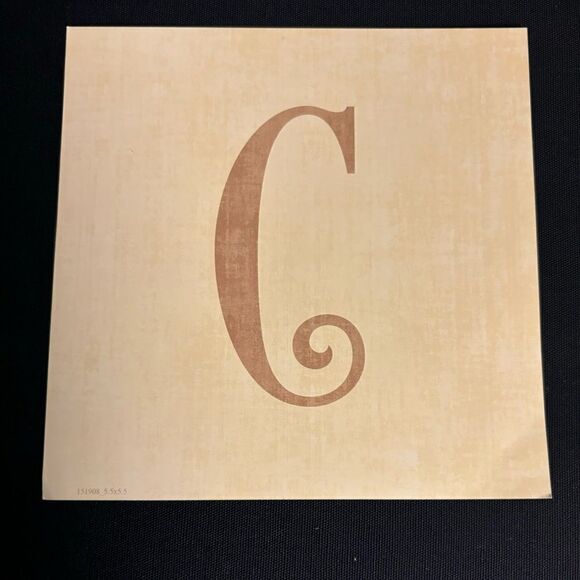 5.5” NEW! “C” Square Monogram Letter Print Ready to be Framed Print Only - Picture 1 of 1